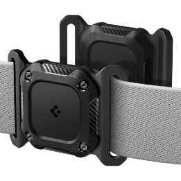 Dėklas AirTag 1/2 antkakliui juodas Spigen Tough Armor