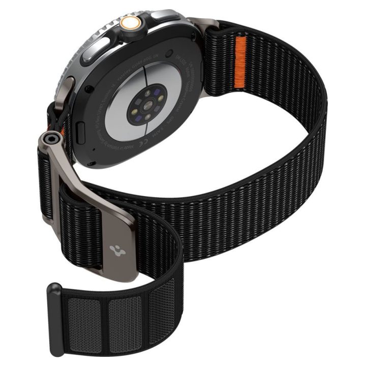 Išmaniojo laikrodžio dirželis Samsung Galaxy Watch 40/44/46 mm juodas Spigen