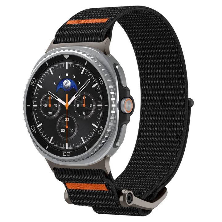 Išmaniojo laikrodžio dirželis Samsung Galaxy Watch 40/44/46 mm juodas Spigen