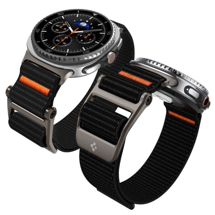 Išmaniojo laikrodžio dirželis Samsung Galaxy Watch 40/44/46 mm juodas Spigen