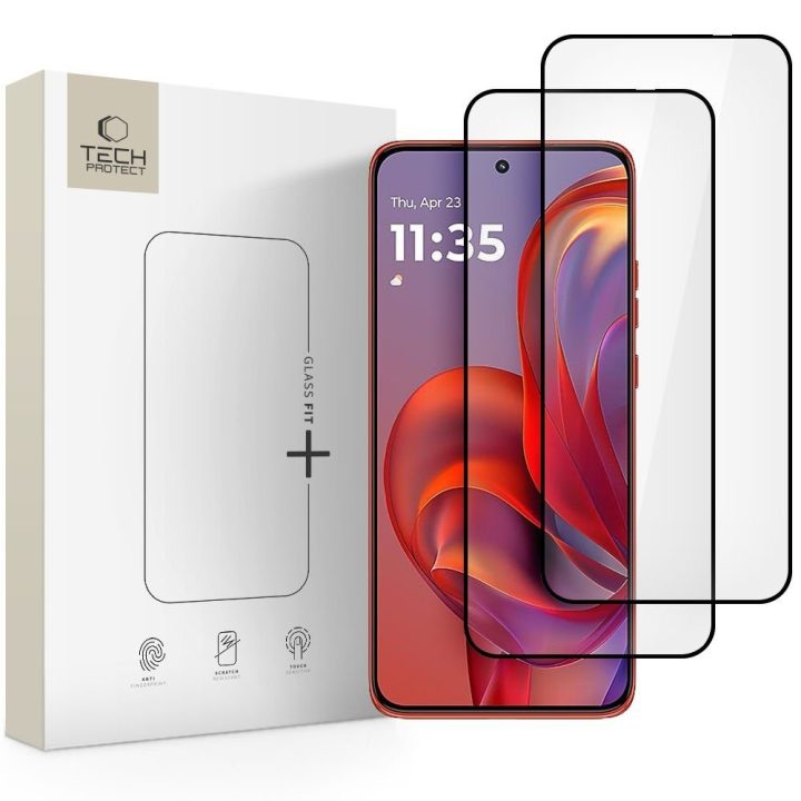 Grūdintas stiklas Motorola Edge 50 Neo / 60 Neo juodas 2 vnt.