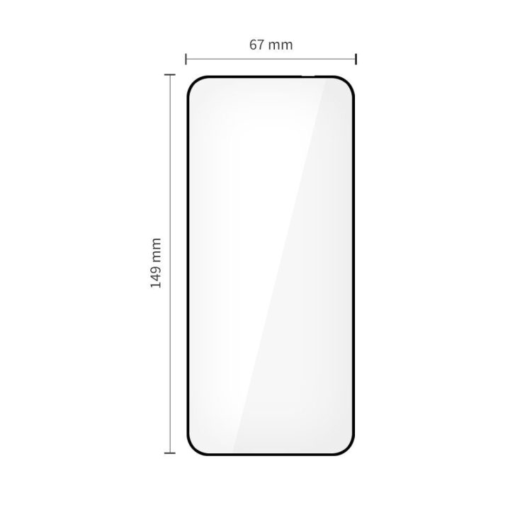 Grūdintas stiklas Motorola Edge 50 Neo / 60 Neo juodas 2 vnt.