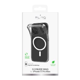 Telefono dėklas iPhone 17 Pro Max skaidrus su MagSafe Puro