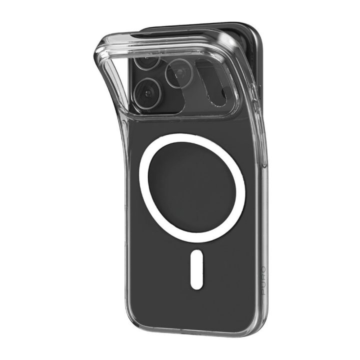 Telefono dėklas iPhone 17 Pro Max skaidrus su MagSafe Puro