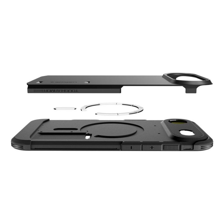 Telefono dėklas iPhone 17 Air juodas su MagSafe Spigen