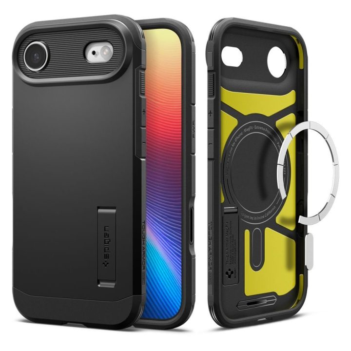 Telefono dėklas iPhone 17 Air juodas su MagSafe Spigen
