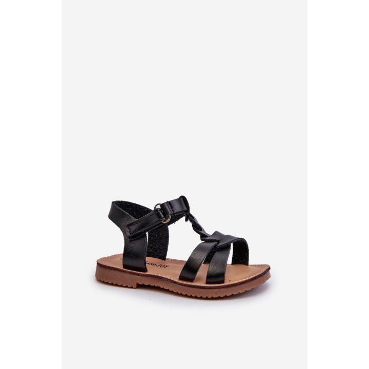 Vaikiški Sarniema sandalai su Velcro užsegimu, juodi