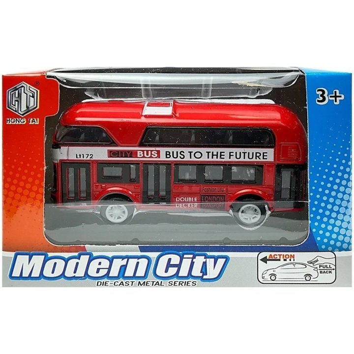 Vaikiškas žaislinis autobusas Modern City“ 4 spalvų