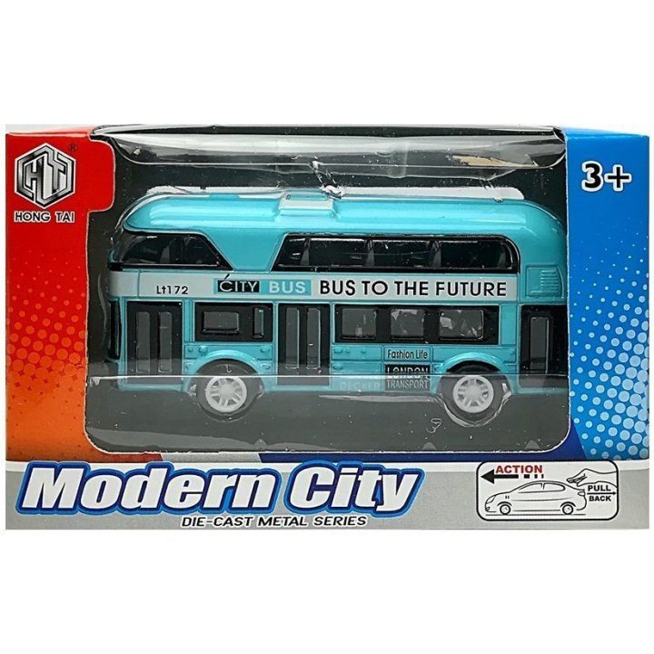 Vaikiškas žaislinis autobusas Modern City“ 4 spalvų