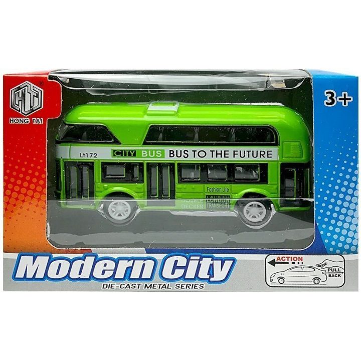 Vaikiškas žaislinis autobusas Modern City“ 4 spalvų