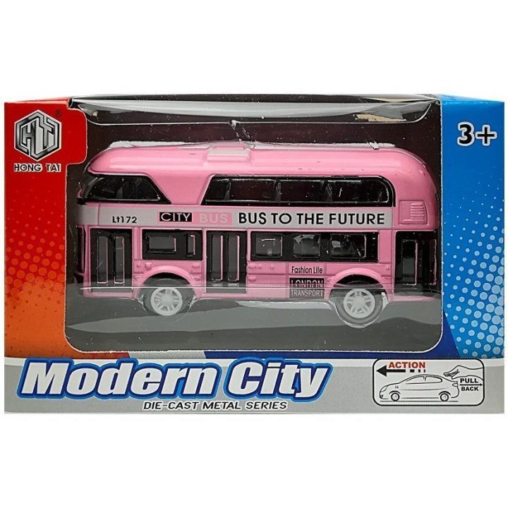 Vaikiškas žaislinis autobusas Modern City“ 4 spalvų