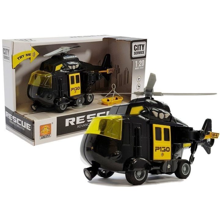 Gelbėjimo sraigtasparnis su garsais ir šviesomis 1:20