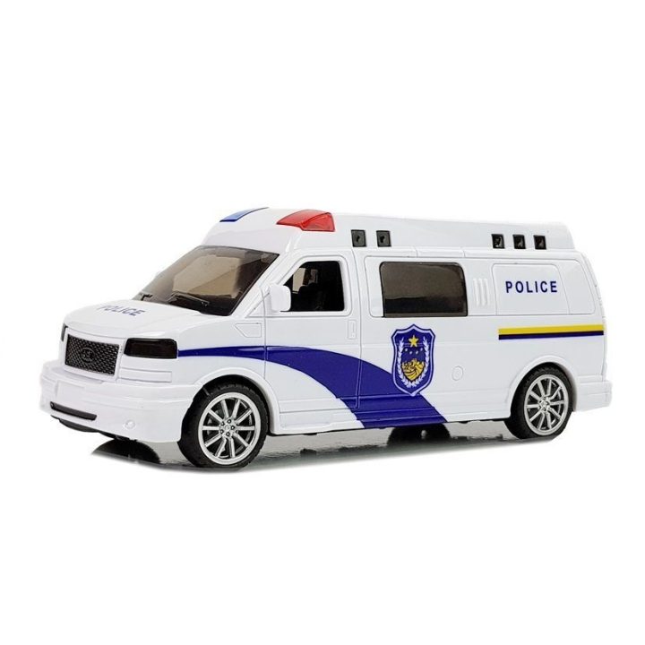 Žaislinis policijos automobilis su šviesomis ir garsu
