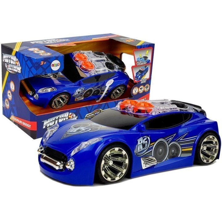 Žaislinis sportinis automobilis su muzika ir šviesomis