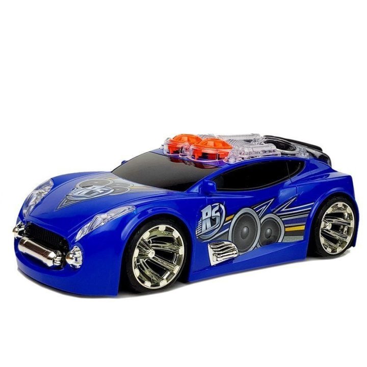 Žaislinis sportinis automobilis su muzika ir šviesomis