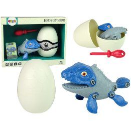 Žaislinis dinozauras Mosasauras su kiaušiniu ir atsuktuvu