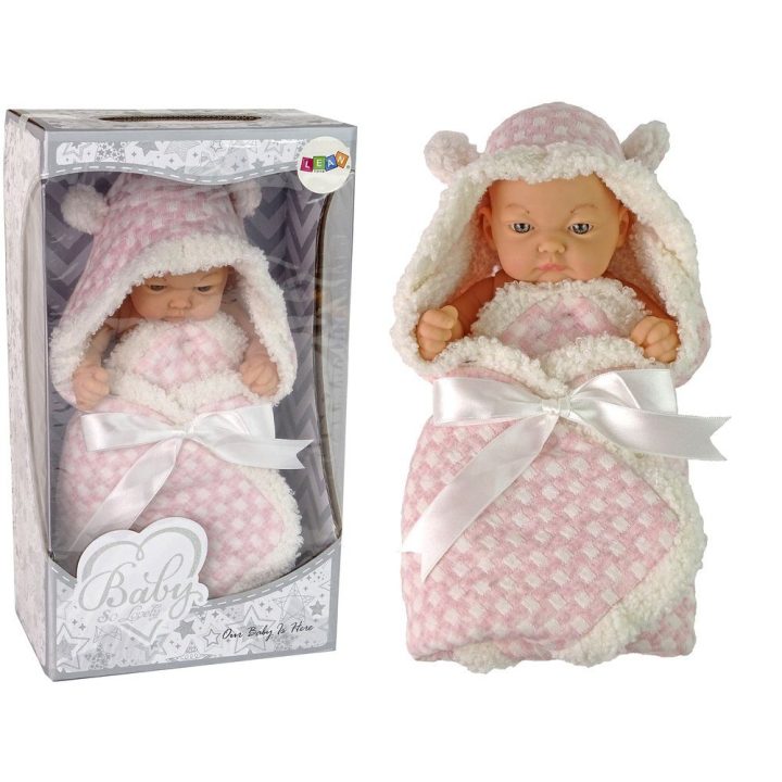 Lėlė kūdikis su rožiniu kaspinėliu LEAN Toys