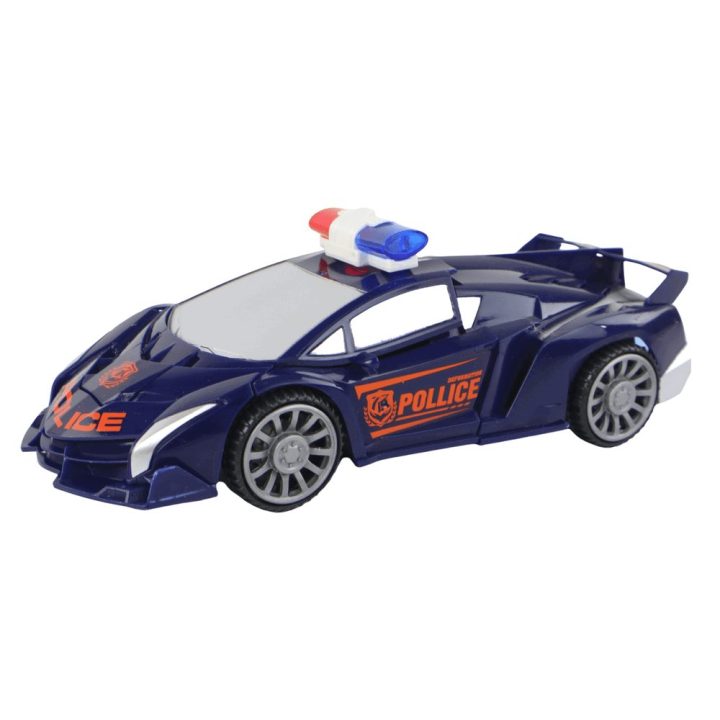 Transformeris policijos automobilis–robotas, tamsiai mėlynas 2in1
