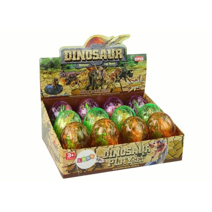 Dinozauro kiaušinis su 2 figūrėlėmis, 9 cm