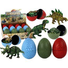Dinozauro figūrėlė kiaušinyje, 9 cm, 3 spalvos