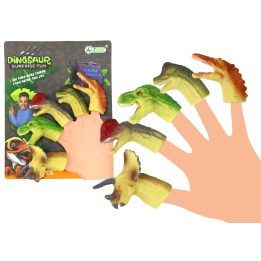 Guminiai dinozaurų pirštų lėlių žaislai vaikams