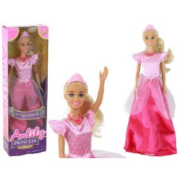 Lėlė Anlily princesė su rožine suknele ir tiara