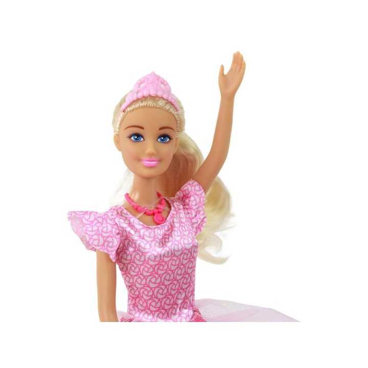 Lėlė Anlily princesė su rožine suknele ir tiara