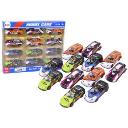 Sportinių automobilių rinkinys vaikams, 12 vnt., 1:55 dydis