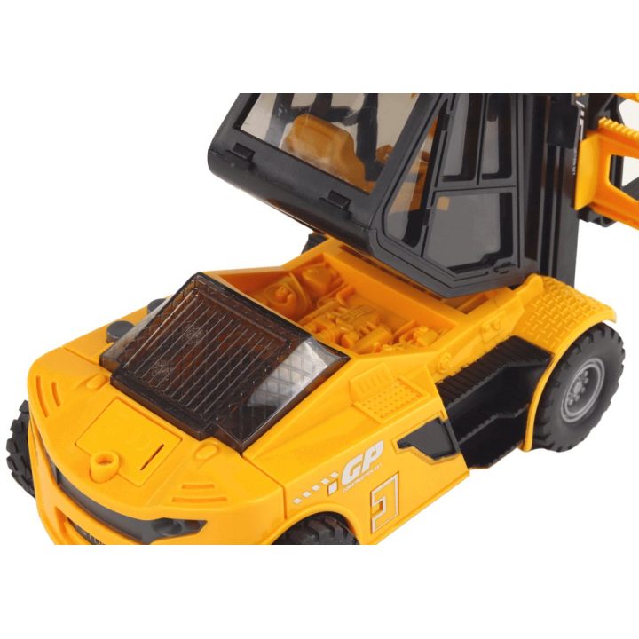 Yellow Forklift 1:16 Moving Forks Sounds Lights