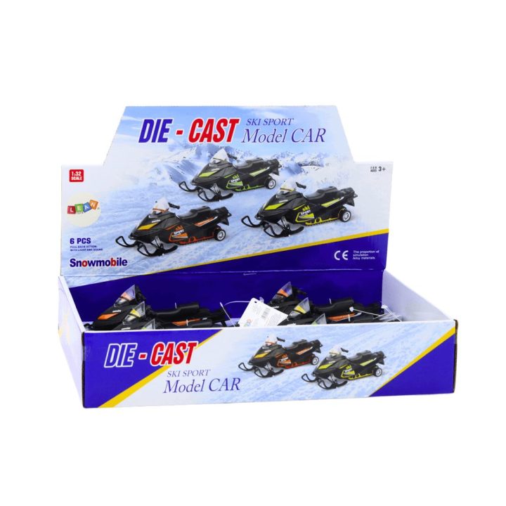 Snowmobile with spring suspension and drive, Scale 1:32, Lights, Sounds