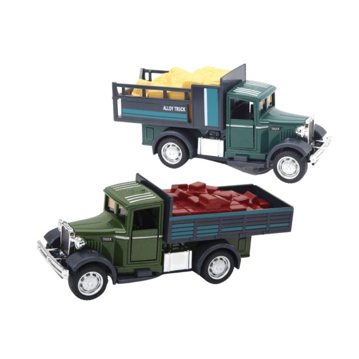 Aluminum delivery car with opening doors, lights and sounds