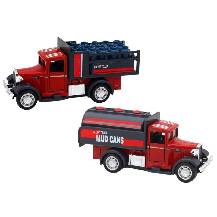 Aluminum delivery car with opening doors, lights and sounds
