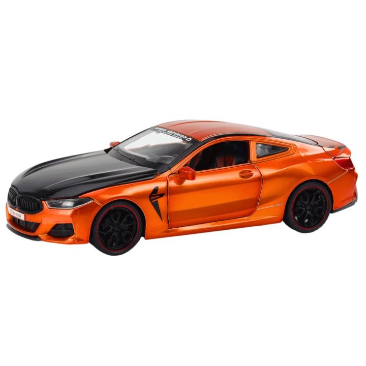 Metalinis sportinis automobilis vaikams 1:24 oranžinis