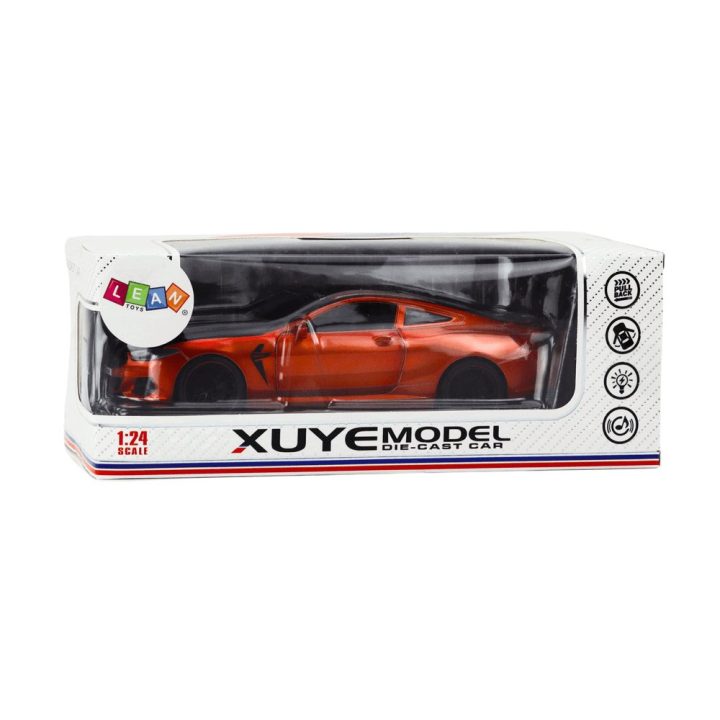 Metalinis sportinis automobilis vaikams 1:24 oranžinis