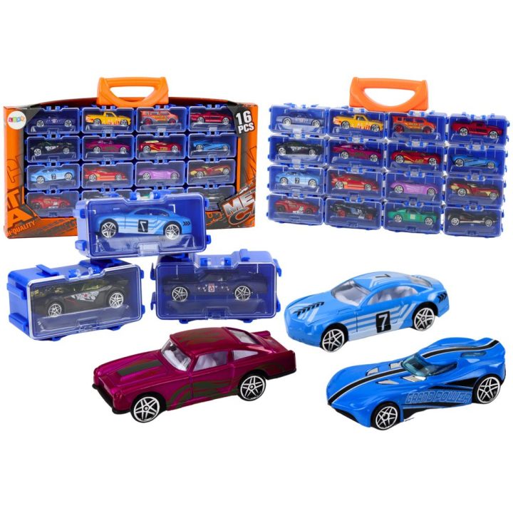 Automobilių rinkinys su spyruoklėmis lagamine, 16 vnt.
