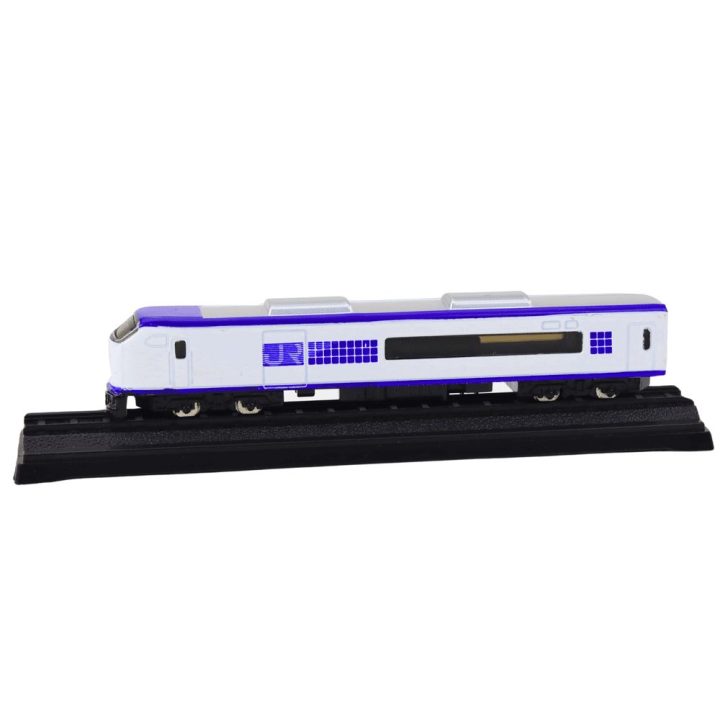 Modelinis traukinio vagonas 1:48 baltas ir mėlynas metalinis