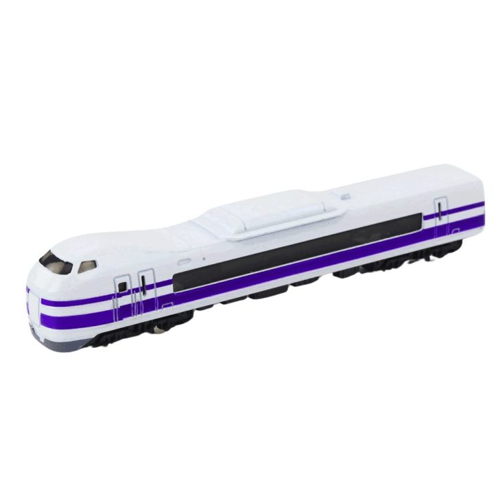 Modelinis traukinio vagonas 1:48 balta ir violetinė spalvos