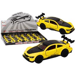 Geltonas metalinis sportinis žaislinis automobilis 1:32 vaikams