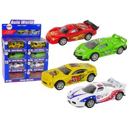 Lietiniai sportiniai žaisliniai automobiliai vaikams 1:43, 4 spalvos