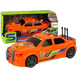 Žaislinis inercinis lenktynių automobilis vaikams 1:16 oranžinis