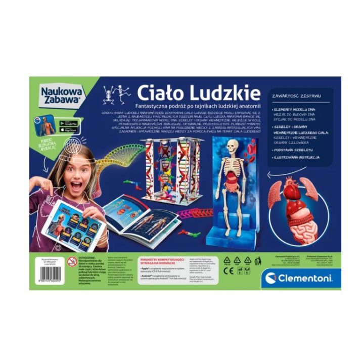 Žmogaus kūno pažintinis rinkinys vaikams Clementoni