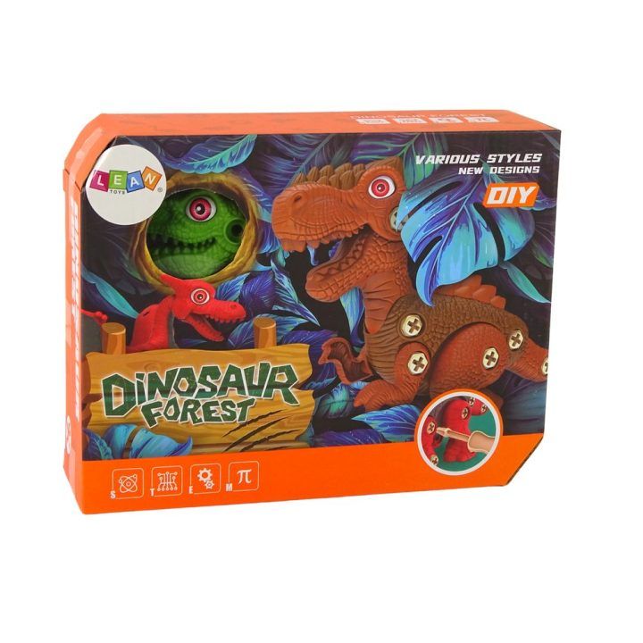 Surenkamas žalias dinozauro žaislas vaikams