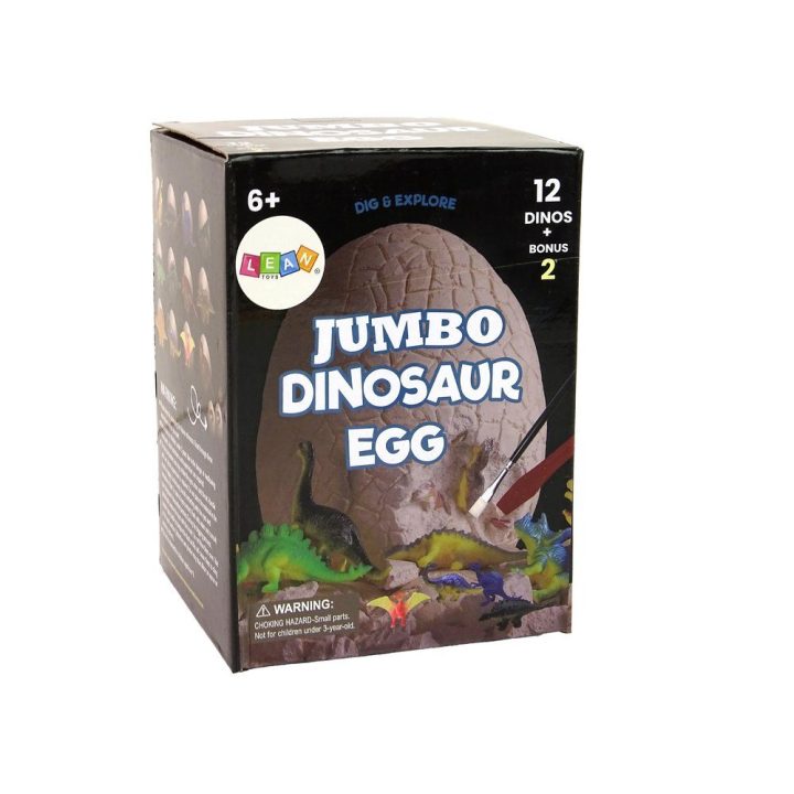 Archeologinis dinozaurų kiaušinio rinkinys vaikams su 12 figūrėlių