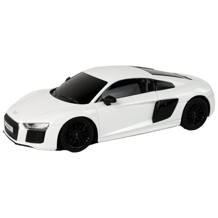 Radijo bangomis valdoma balta Audi R8 mašinėlė 1:24 Rastar