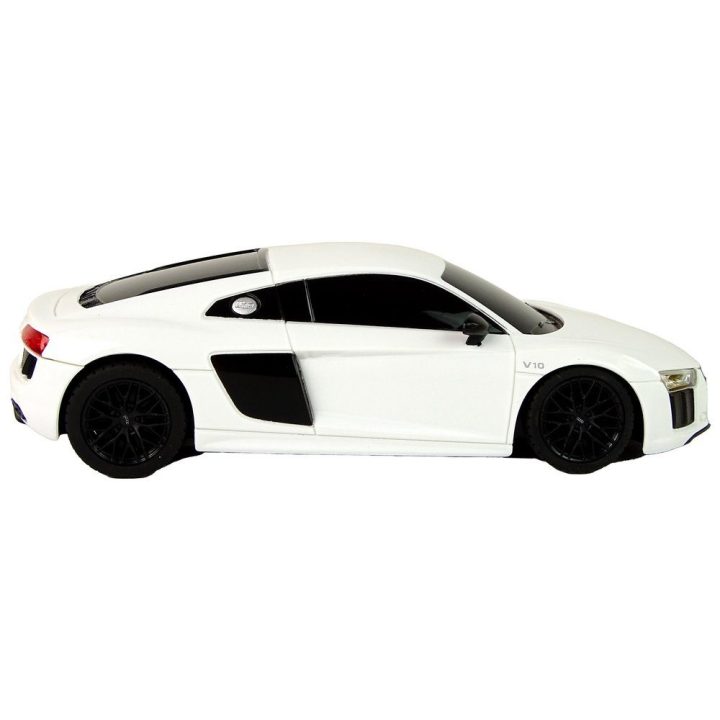 Radijo bangomis valdoma balta Audi R8 mašinėlė 1:24 Rastar