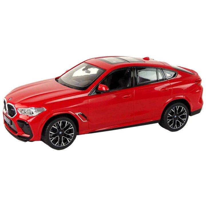 Radijo bangomis valdomas automobilis BMW X6 M 1:14 raudonas Rastar