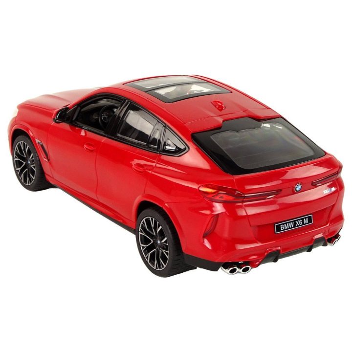 Radijo bangomis valdomas automobilis BMW X6 M 1:14 raudonas Rastar