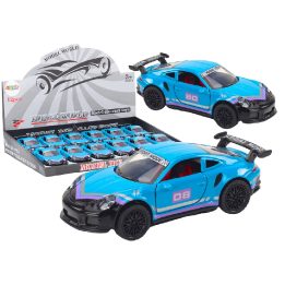 Metalinis sportinis žaislinis automobilis 1:32, turkio spalvos