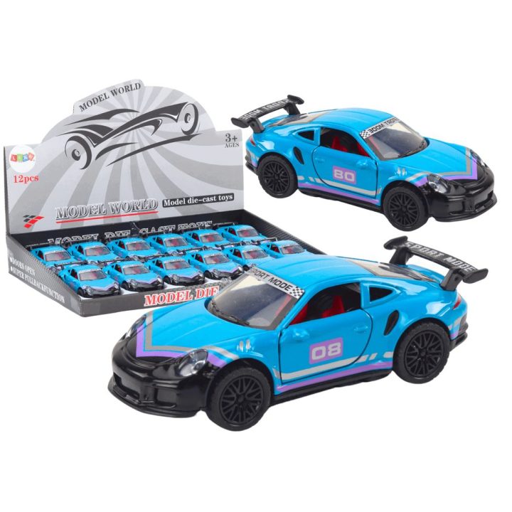 Metalinis sportinis žaislinis automobilis 1:32, turkio spalvos