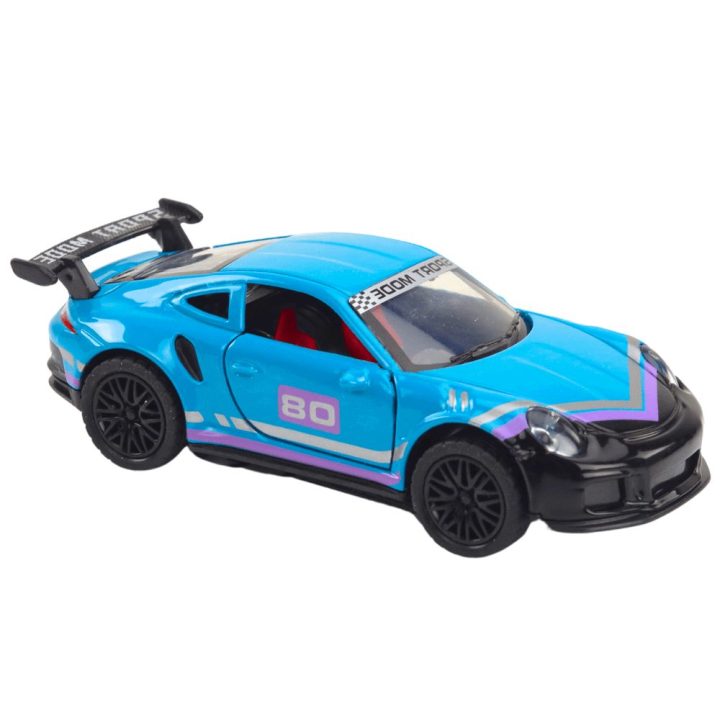 Metalinis sportinis žaislinis automobilis 1:32, turkio spalvos